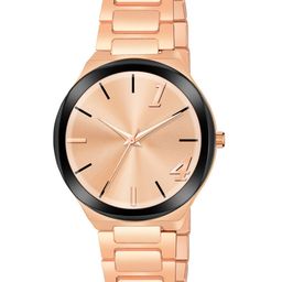 Shocknshop Men Stainless Steel Bracelet Style Straps Analogue Watch WCH90RoseGold-31