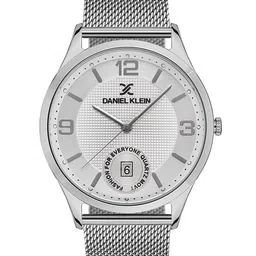 Daniel Klein Premium Men Silver-Toned Dial Analogue Watch DK.1.13267-1-15