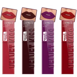 Ramp Walk Velvet Kiss Set Of 4 Matte Liquid Lipstick- 3.5 ml Each -1- 2 - 3 -12-image-62