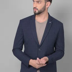 Crimsoune Club Checked Single Breasted Slim-Fit Casual Blazer-image-31