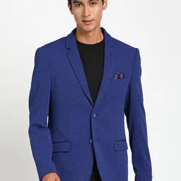 Turtle Self-Design Slim-Fit Single Breasted Casual Blazer-65