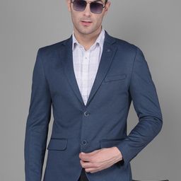 Crimsoune Club Notched Lapel Single Breasted Blazers-image-13