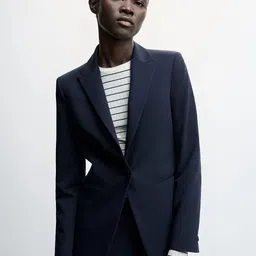 MANGO Sustainable Single-Breasted Blazer-image-77