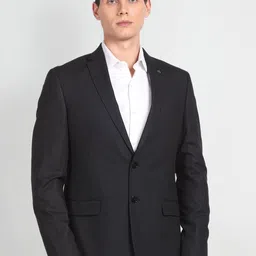 Arrow Notched Lapel Collar Single Breasted Formal Blazer-picture-3