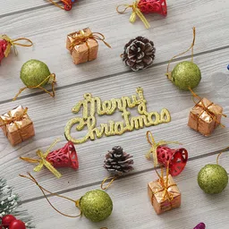 eCraftIndia Green & Red Christmas Tree Hanging Ornaments Merry Christmas-47