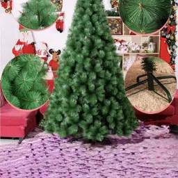 eCraftIndia Green Artificial Christmas Tree with Metal Stand Festive Decor-5