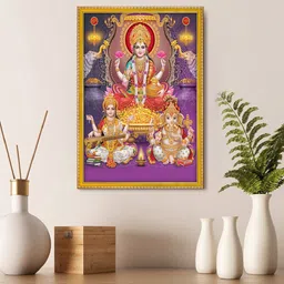 999Store Lakshmi Ganesha And Saraswati Photo Frame Wall Art-46