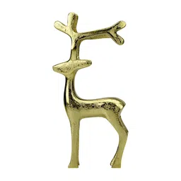 Hind Decor Gold-Toned Minimalistic Standing Reindeer Showpiece-image-50