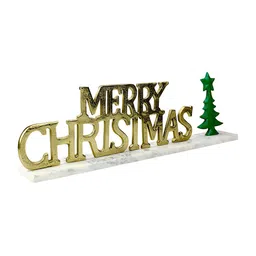 Hind Decor Merry Christmas With Tree On Marble Base Figurine-image-39