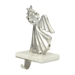 Hind Decor Silver-Toned Angel Holding Star Stocking Holder-image-64