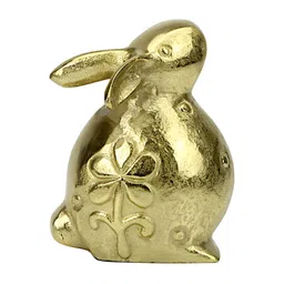 Hind Decor Gold Toned Easter Bunny Showpiece-image-78