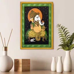 999Store Lord Ganesha Photo Framed Painting Wall Art-23