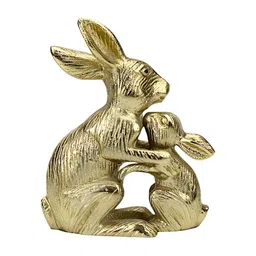 Hind Decor Yellow Bunny With Baby Showpiece-image-7