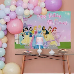 Special You Pink and Purple 56 Pieces Princess Theme Birthday Decoration Kit-image-95
