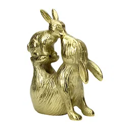 Hind Decor Yellow Bunny With Baby Showpiece-image-45