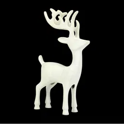 Hind Decor White Reindeer Showpiece-picture-33