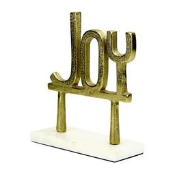 Hind Decor Christmas Joy On Marble Base Figurine-image-90