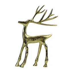 Hind Decor Yellow Standing Deer Showpiece-image-18