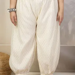 CLORA CREATION PLUS Women Plus Size Loose Fit Afghani Salwar-image-86