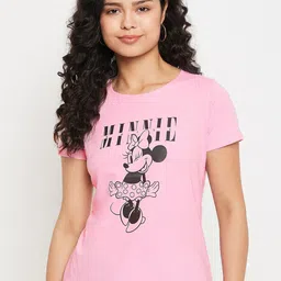 Wear Your Mind Minnie Mouse Graphic Printed Pure Cotton T-Shirt-image-89