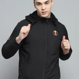 Monte Carlo Men Hooded Solid Casual Lightweight Bomber Jacket-image-54