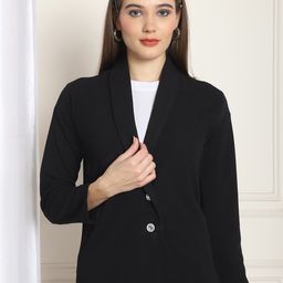 NEUDIS Shawl Collar Single Breasted Casual Blazer-picture-7