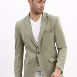 SHOWOFF Single Breasted Notched Lapel Collar Casual Blazer-picture-10