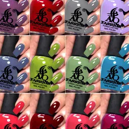 AQ FASHION Set Of 6 Power Lasting Glossy Quick Dry Nail Polish - 9 ml Each-image-66