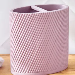 Home Centre Purple Striped Polyresin-56
