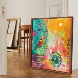 art street 23 Inches Bird Canvas Framed Wall Art Printed Pinting-picture-8