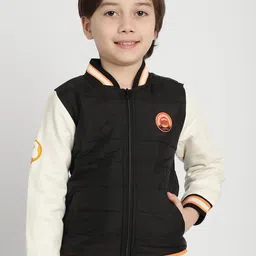 HOUSE OF VEDAS Boys Stand Collar Lightweight Bomber Jacket-image-95