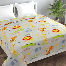MORADO Off White Cartoon Print Duvet Cover-picture-32