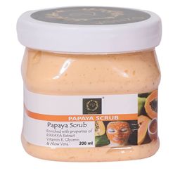 VONZO Paraben Free Papaya Face & Body Scrub with Vitamin E & Glycerin - 200 ml-46