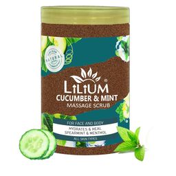 Lilium Cucumber & Mint Massage Scrub for Face & Body - 900ml-35