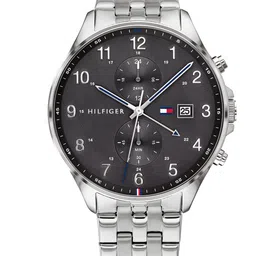 Tommy Hilfiger Men Grey Dial & Silver Toned Straps Analogue Watch TH1791707-image-25