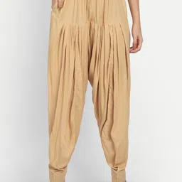 APELLA Plus Size Women Beige Solid Loose-Fit Salwar-5