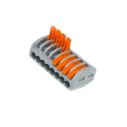 PCT-218 0.08-2.5mm 8 Pole Wire Connector Terminal Block with Spring Lock Lever for Cable Connection image 2