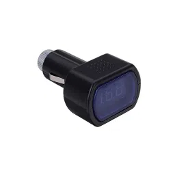 Mini Car LCD Battery Voltage Meter Monitor 12V Black image 2