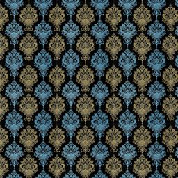 Asian royal Blue & Black Floral Printed Self Adhesive Waterproof Wall Sticker-image-101