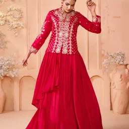 Embroidered Stitched Lehenga with Jacket-image-98
