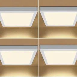 15 Watt LED Warm-White Square Surface Panel Lights (Pack of 4) Ceiling Light Ceiling Lamp-3