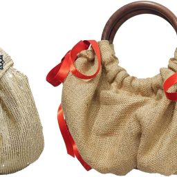 Women Gold, Black, Orange, Gold Potli-image-40