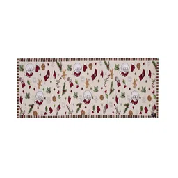 KLOTTHE Red & Green Printed Cartoon Characters Table Runner image 2