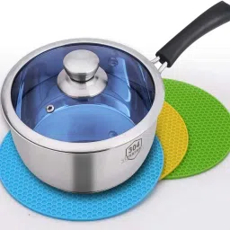 tp incorp Silicone Hot Mat Random Set of 6 Matte Trivet image 4