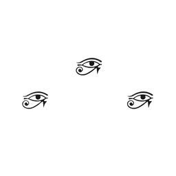 Comet Busters Set Of 3 Black Bindis image 2