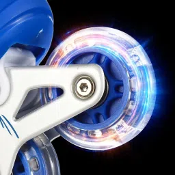 baba fab Skating Shoes for Kids | Adjustable Inline Skates Set with Helmet & Pads In-line Skates - Size 6-9 UK image 5
