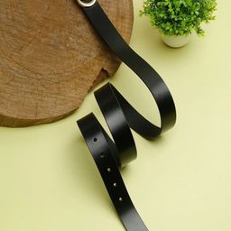 teakwood leathers Women Casual Black Genuine Leather Belt-picture-0