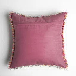 ONSETHOMES Pink & Yellow Self Design Textured Rectangle Cushion Cover image 2