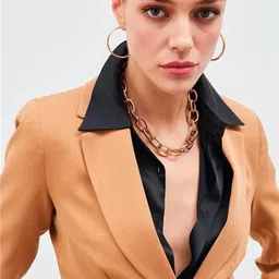 Fashion Gaiia Single Breasted Two Pocket Blazer image 5
