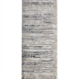 OBSESSIONS Beige & Grey Abstract-Printed Anti-Static Floor Runner image 5